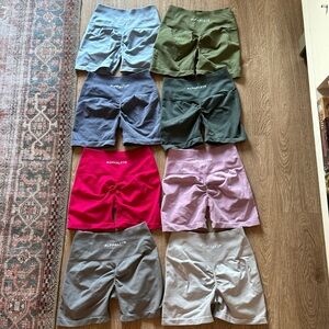 Bundle of 8 alphalete Amplify Shorts